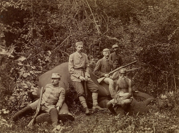 L'opposition entre l'Homme et la Nature est vieille comme la chasse. Ici, l'archiduc François Ferdinand en 1893.